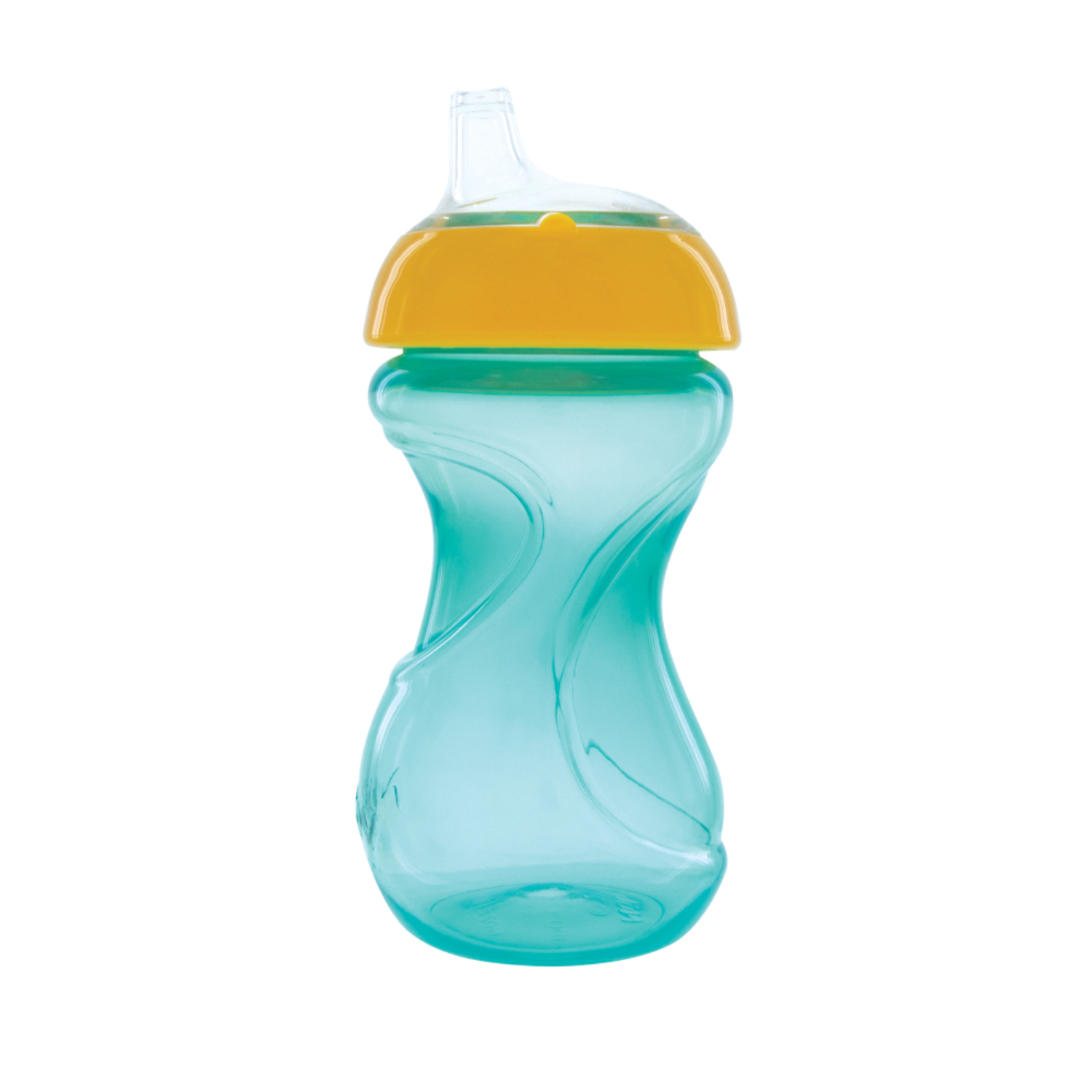 Vaso De Iniciacion Con Valvula De Silicona 6 Oz Verde Tapa Amarilla Nuby Blister x 1 