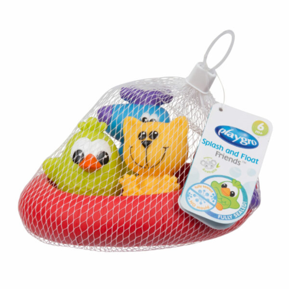 Animales Flotantes Baño PlayGrow Malla x 3 Convierte la hora del baño en una aventura con los Animales Flotantes Baño. Este divertido set incluye un bote flotante y tres adorables personajes: un perro, un gato y un pájaro. Diseñados con colore